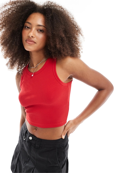 Укороченный жилет Fallon с ребристой фактурой артикул 138633771