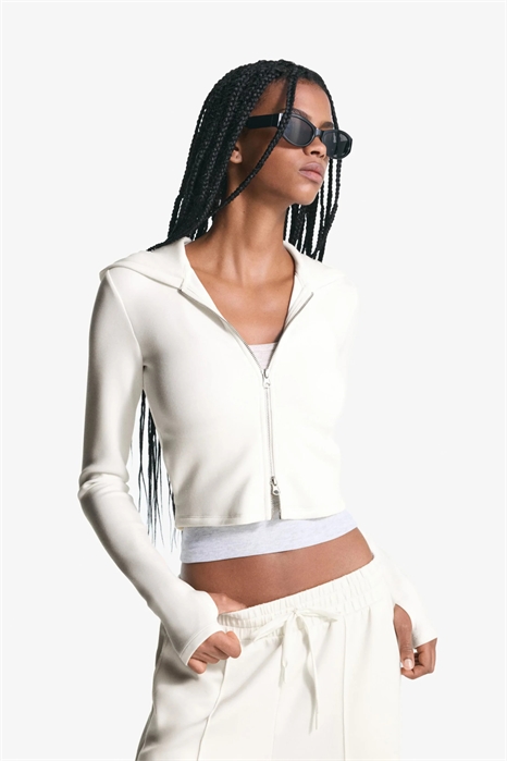 Худи с капюшоном из смесовой ткани с застежкой-молнией артикул 149859697