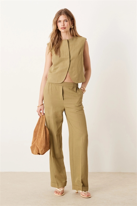 Брюки с прямыми брючинами co-ord артикул 143504756