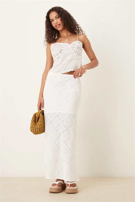 Макси-юбка в стиле «пэчворк» артикул 142434745