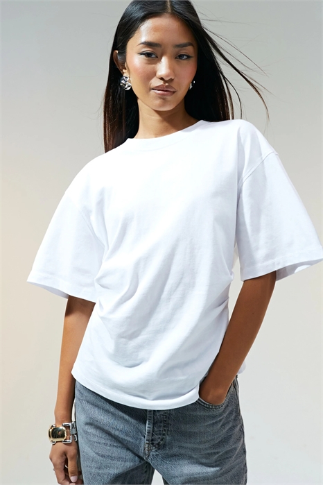 Футболка с затянутой талией артикул 132902797
