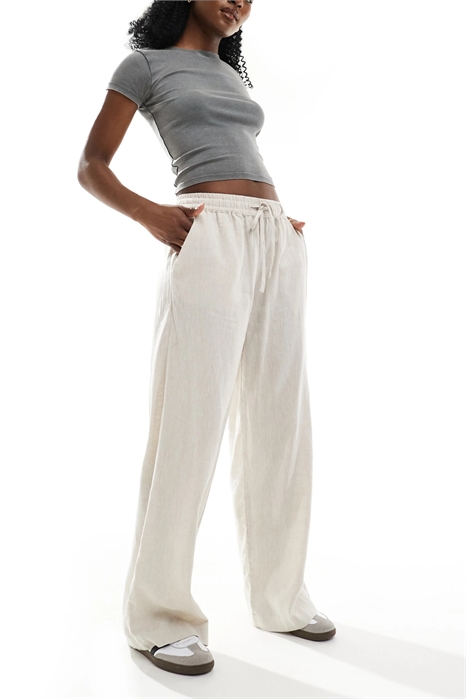 Брюки из льна с широкими брючинами в стиле «Haven» артикул 142514215