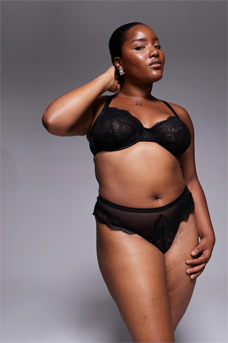 ASOS DESIGN Curve — кружевные стринги «Аврора» артикул 149635054