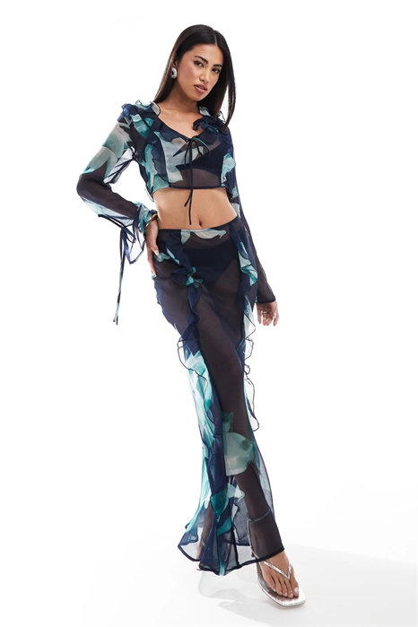 Шифоновая юбка макси co-ord артикул 135256587