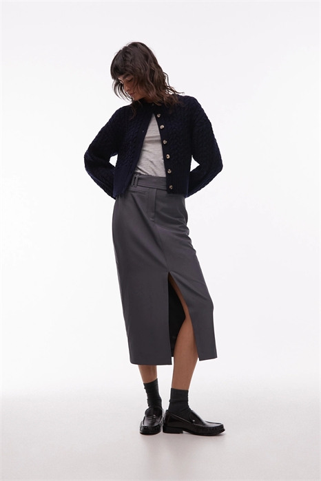 Юбка-миди с зауженными боками артикул 152466316