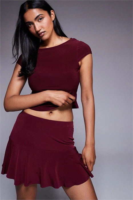 Облегающая мини-юбка с воланами co-ord артикул 149385893