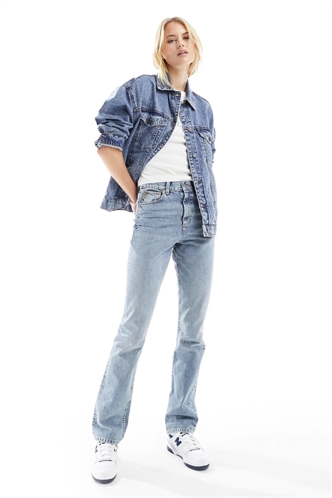 ASOS DESIGN — джинсы прямого кроя со средней посадкой для высоких артикул 133033602