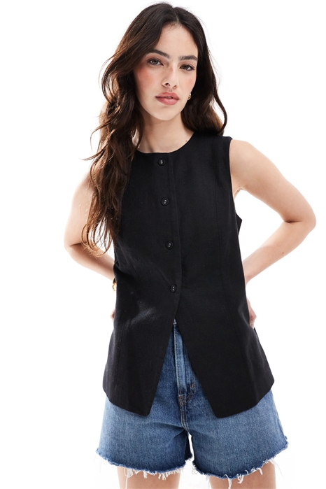 Льняно-хлопковый жилет «Sienna» артикул 142514223