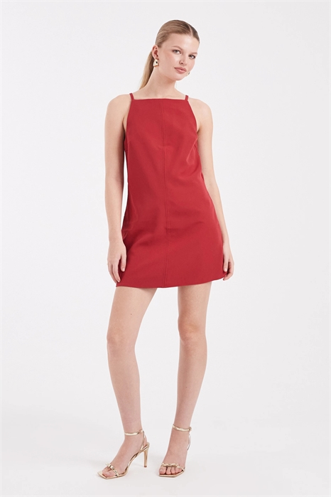 Облегающее мини-платье с бретелями в стиле «рейсер» артикул 150561288