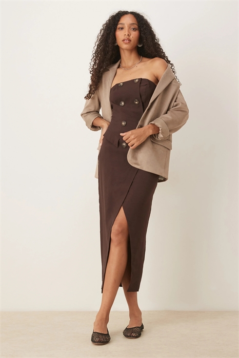 Повязка на голову в стиле тренча, длина до колен артикул 147441793