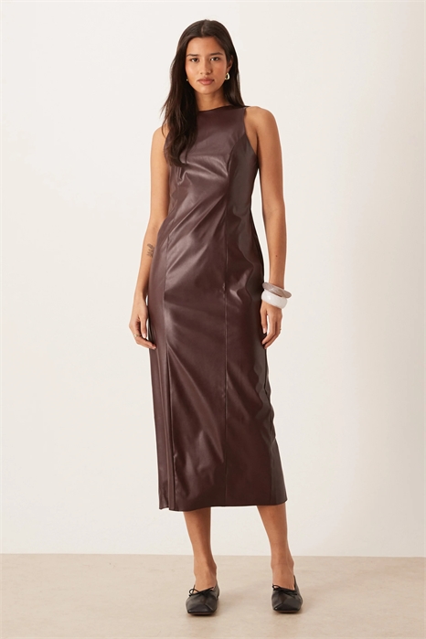 Платье-миди с открытой спиной артикул 151222328