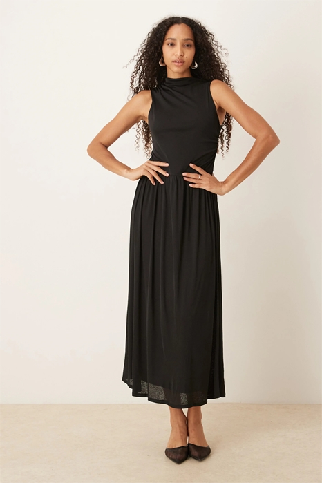 Платье средней длины с заниженной талией и рукавами A-line артикул 150529682