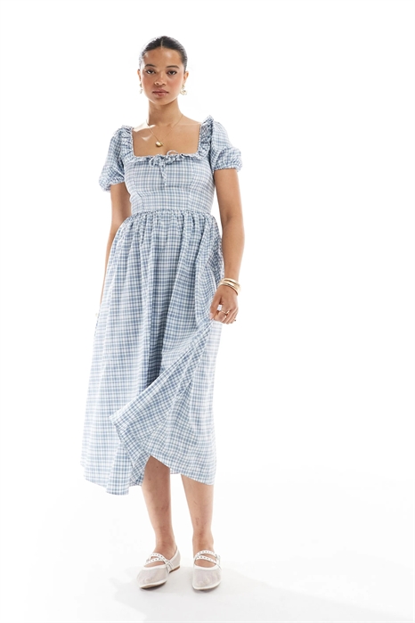 Платье средней длины с корсетными элементами артикул 143085049