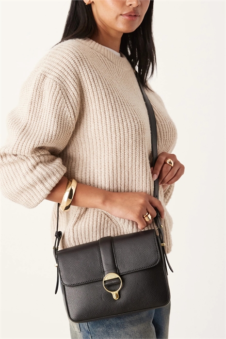 Кожаная сумка через плечо большого размера артикул 150037719