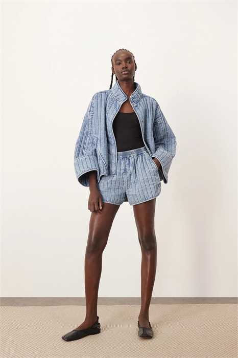 Стеганые шорты в стиле «дистресс» с карманами co-ord артикул 140701060