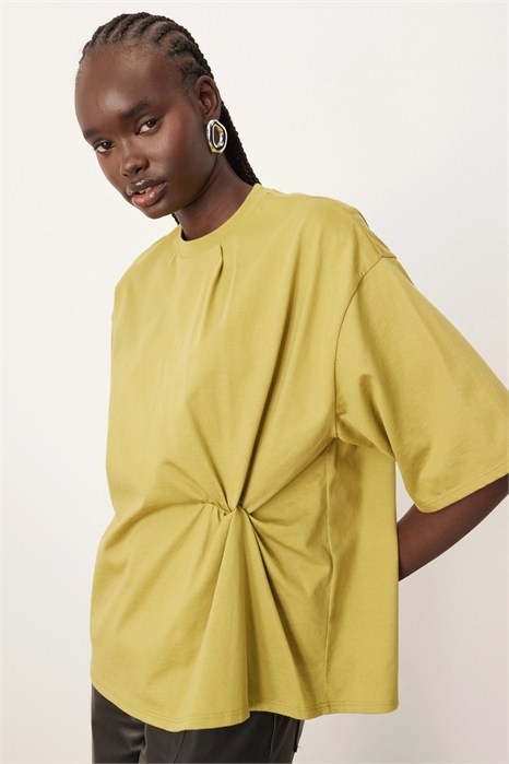 Футболка свободного кроя с узором в виде джерси-узла артикул 139983971