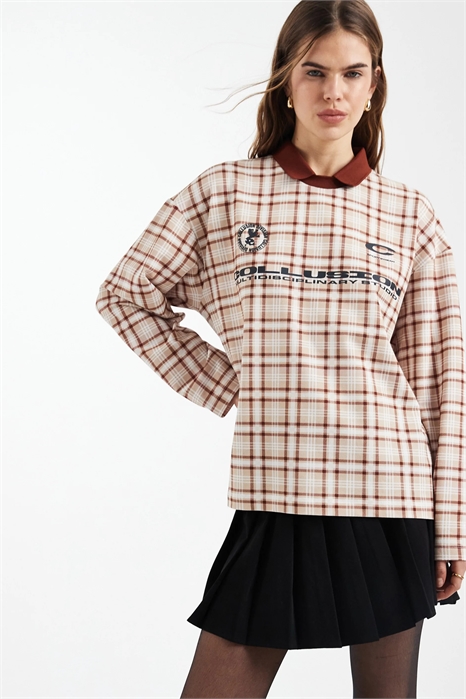 Поло-свитшот свободного кроя артикул 153151514