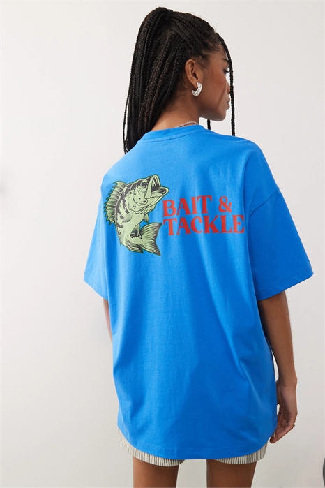 Футболка с принтом в виде рыбы артикул 147404792