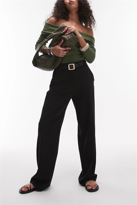 Брюки с прямыми брючинами артикул 142740689