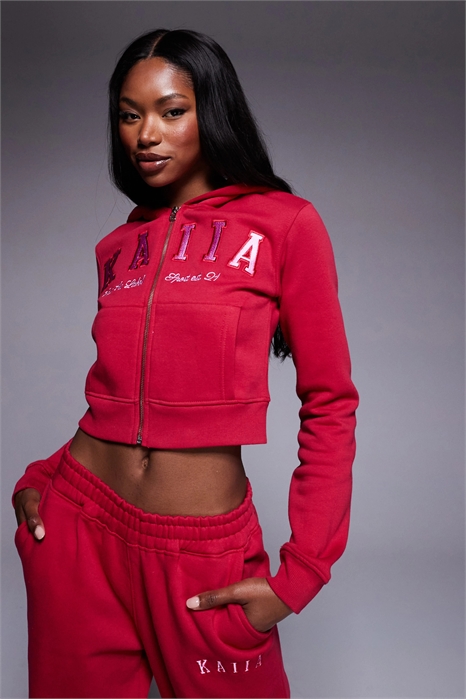 Оверсайз-худи из смесовой ткани с хлопком и вышитым логотипом co-ord артикул 139794156