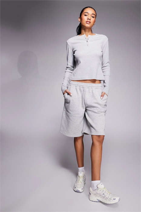 Эксклюзивная кофта с ребристым верхом, длинными рукавами и застежкой на пуговицах, с преобладанием хлопка co-ord артикул 147764585