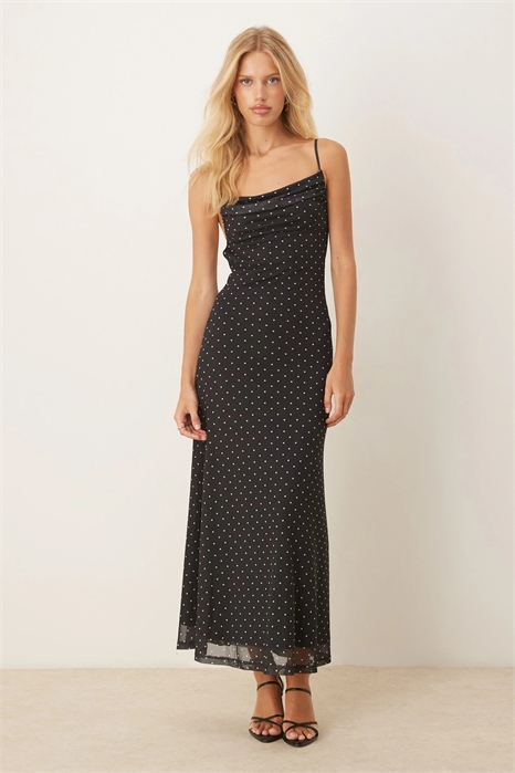 Платье-миди из сетчатой ткани артикул 149595710