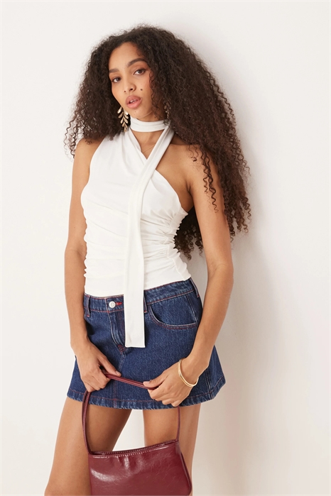 Топ-шарф без рукавов артикул 147141768