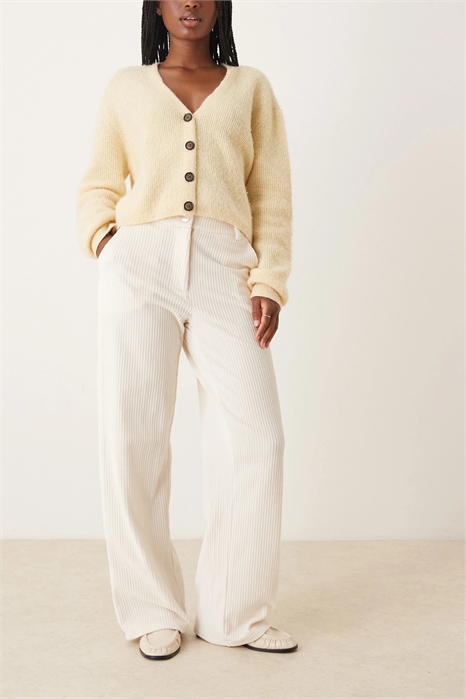 Брюки из вельвета с высокой талией артикул 148080191