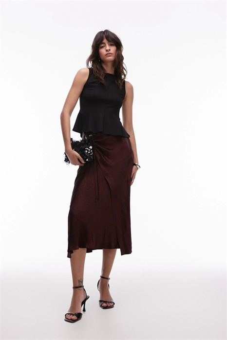 Юбка-парео из атласа артикул 147767601