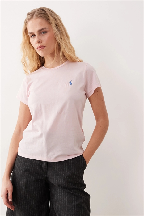 Футболка с круглым вырезом и логотипом артикул 152897676