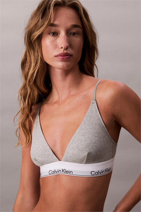 Бралетт с треугольным вырезом из хлопка и модала с подчеркнутым логотипом артикул 146143151