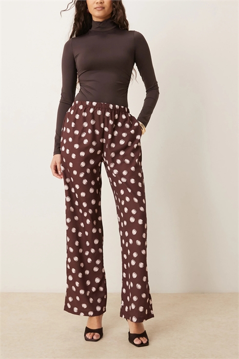 Брюки Illume с эластичным поясом и прямыми брючинами артикул 154902726