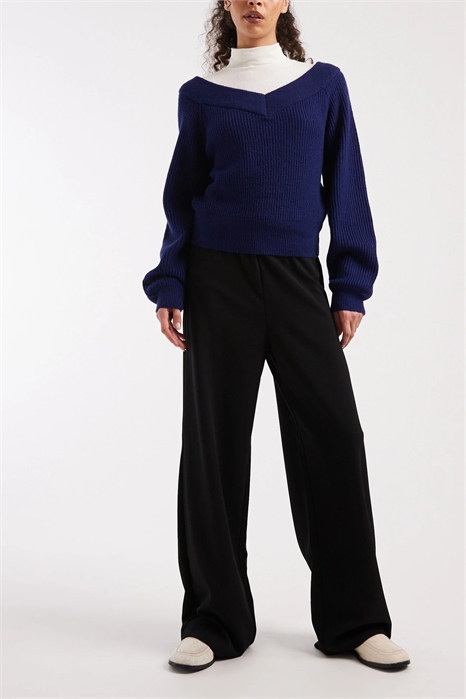 Брюки с широкими брючинами артикул 151185574