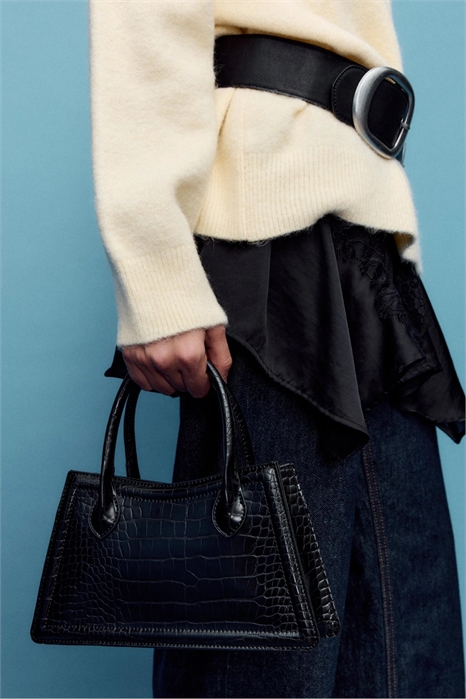 Сумка через плечо «Trapeze» с текстурой под кокос артикул 154880578