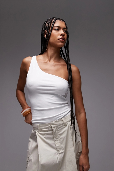 Топ на одно плечо премиум-класса артикул 141912164