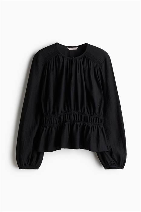 Блузка с декором в виде штопки артикул 1259201001