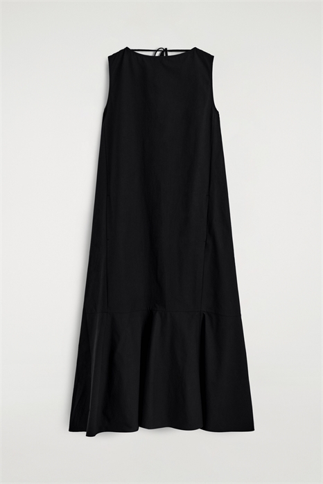 Хлопковое платье средней длины с асимметричным подолом артикул 1327419001