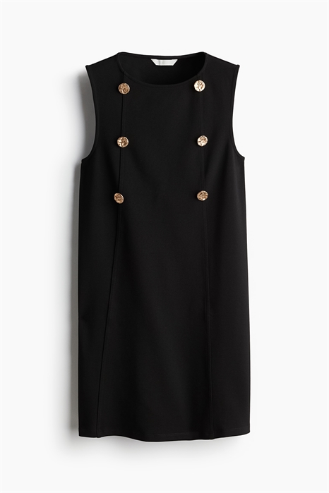 Мини-платье с декором из пуговиц артикул 1264758001