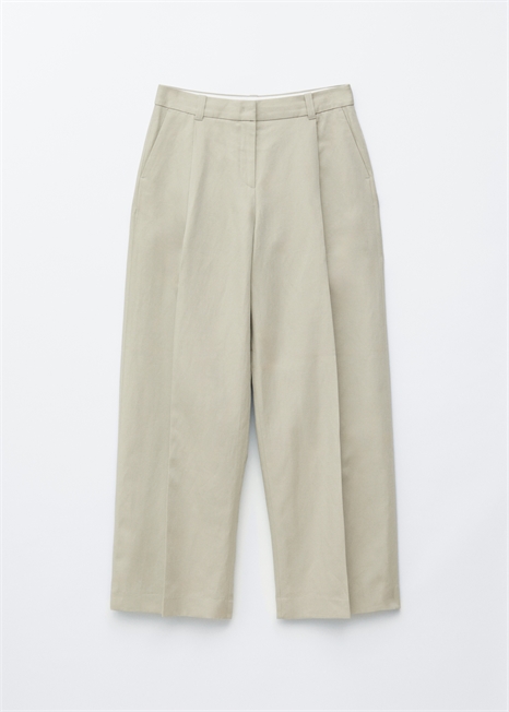 Брюки из смеси хлопка и льна артикул 1320816002