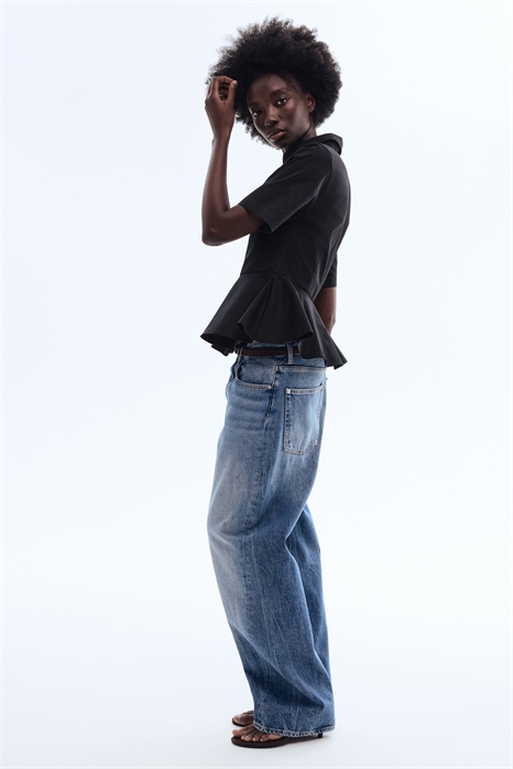 Рубашка из поплина с баской артикул 1326470001