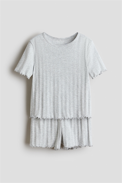 Пижама с ребристой тканью артикул 1343402001