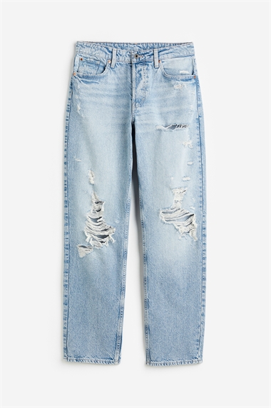 Высокие джинсы в стиле бойфренда 90-х