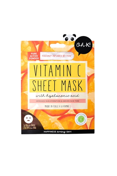 Сияющая маска для лица с витамином С