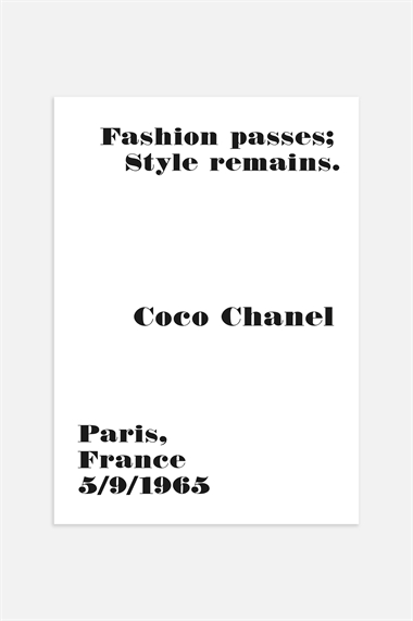 Плакат Chanel Paris