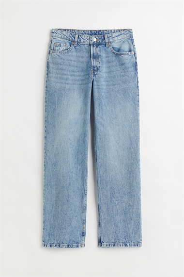 Широкие джинсы с низкой талией