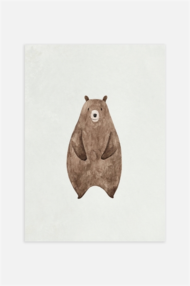 Плакат с маленьким медвежонком