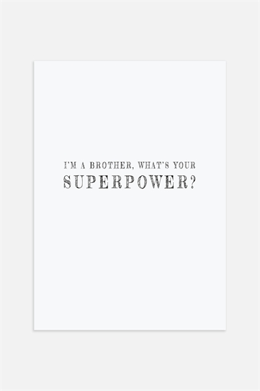 Плакат Суперсила брата