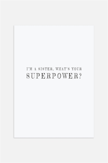 Плакат Суперсила сестры