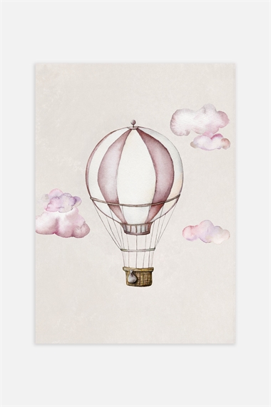 Постер с воздушным шаром