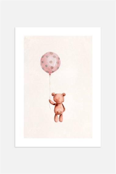 Плакат Тедди с воздушным шаром